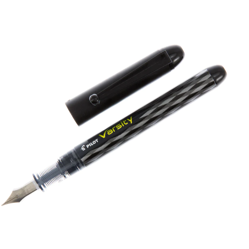 Pilot Varsity Disposable Fountain Pen, 1.0 mm, Black Ink